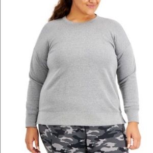 Ideology Plus Size Sweatshirt - 1X - Gray